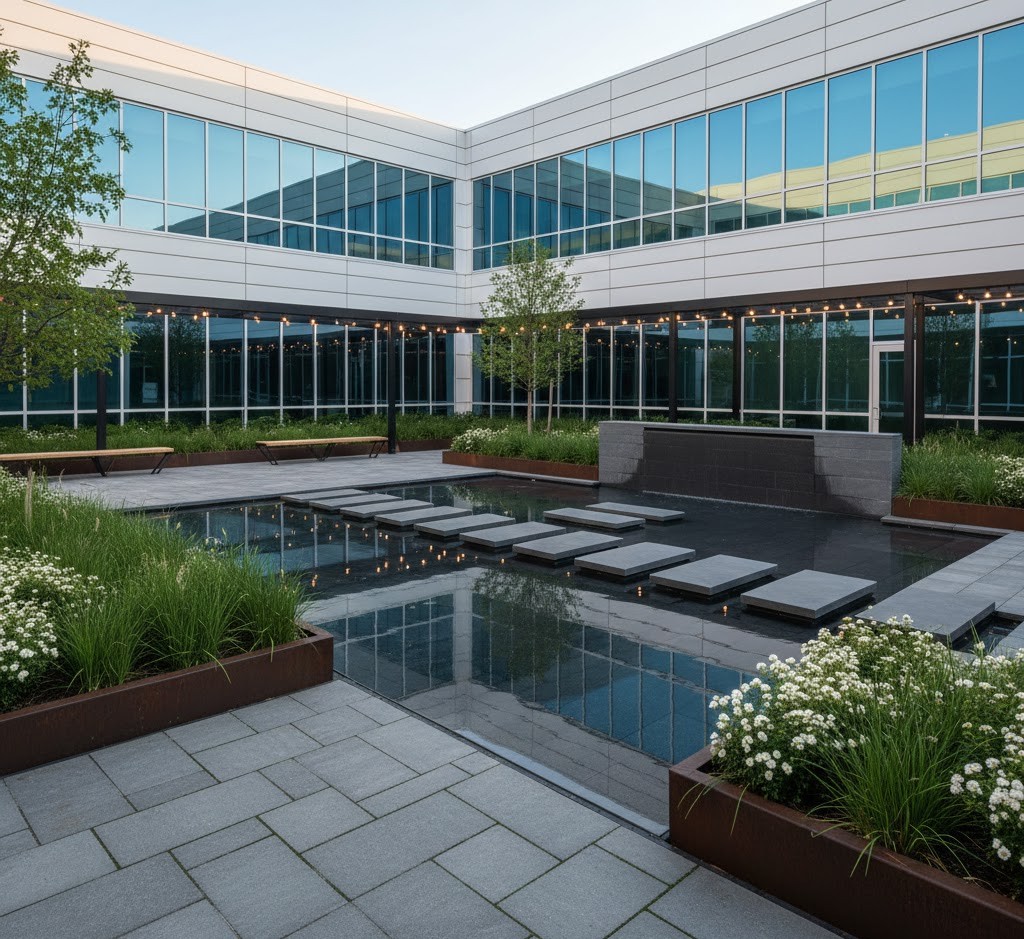 Commercial landscape design